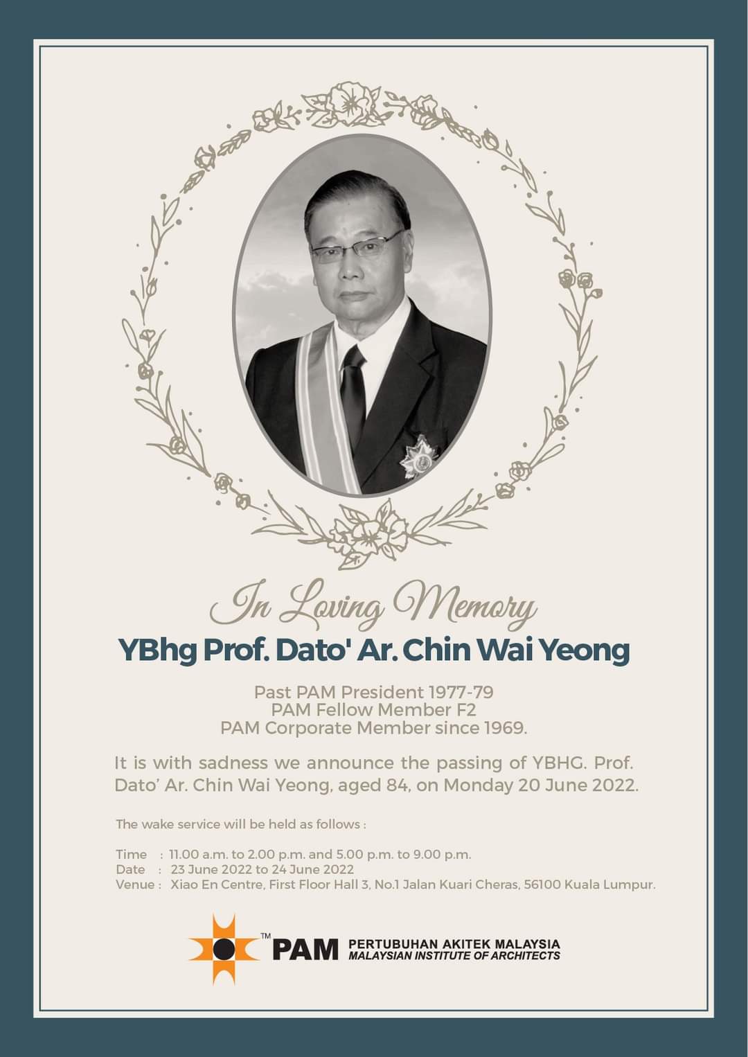 YBhg Prof. Dato' Ar. Chin Wai Yeong