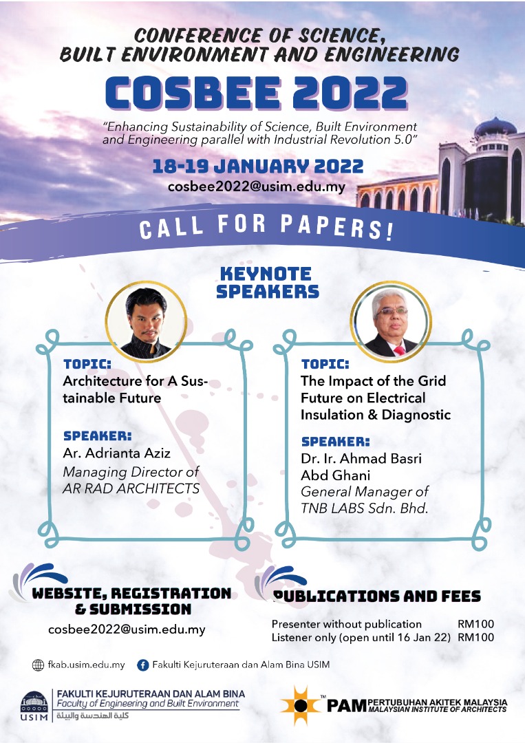 Conference Of Science, Built Environment And Engineering (COSBEE 2022)