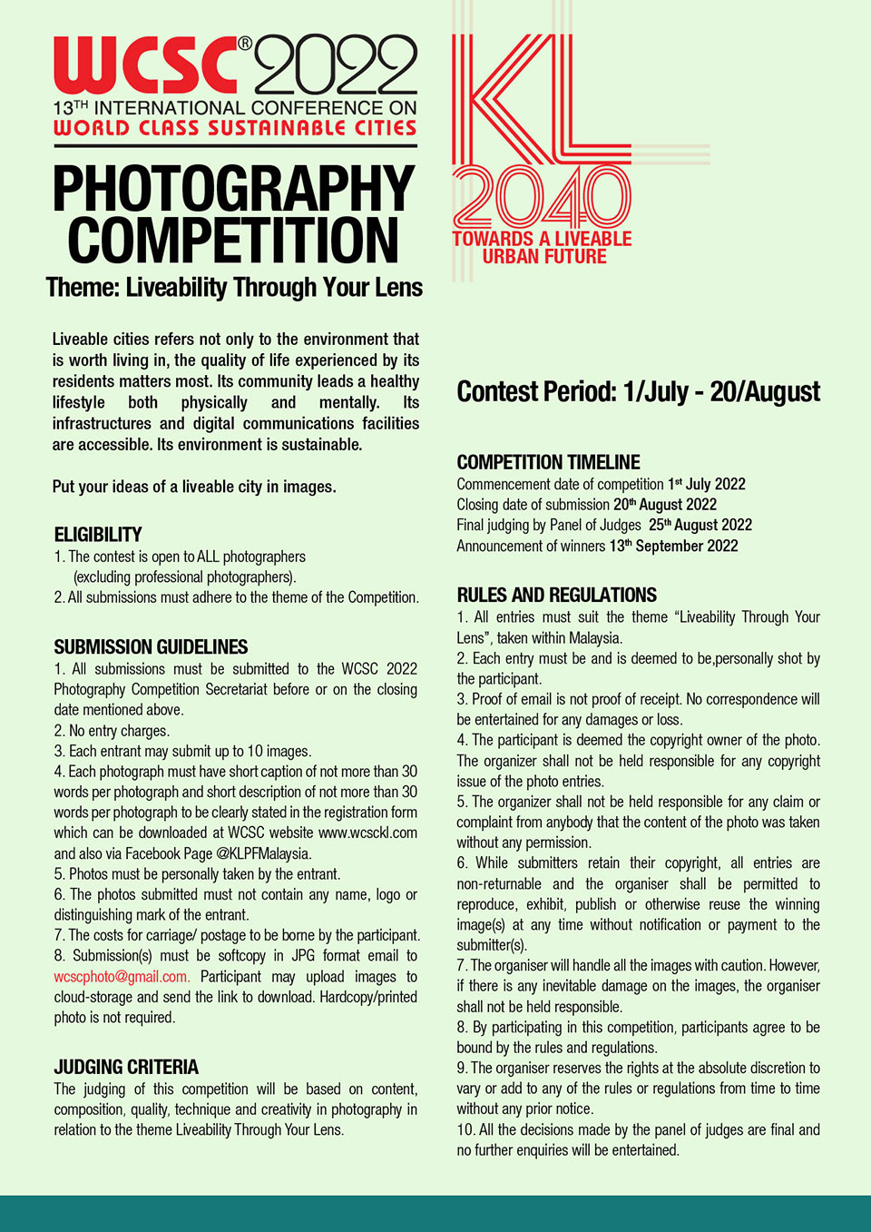 WCSC 2022 : Photography Competition