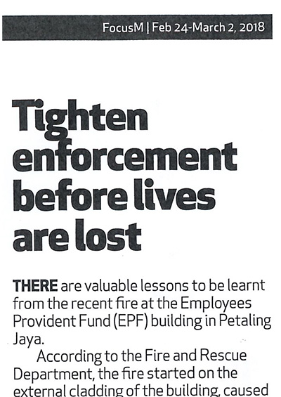 Tighten Enforcement before lives are lost