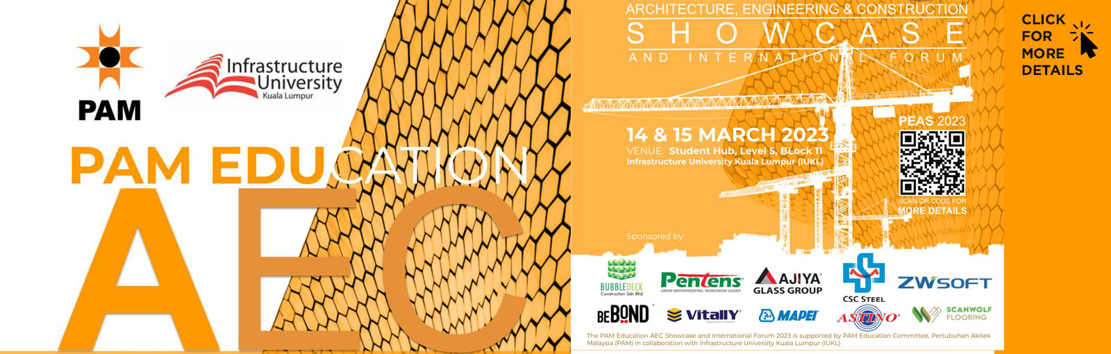 PAM Education (Architecture, Engineering & Construction) Showcase And International Forum